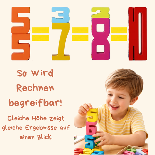 Zahlenzauber-Block – Spielerisch zählen & stapeln