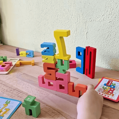 Zahlen lernen mit Spaß – Montessori Holz-Zahlenblock für Kinder